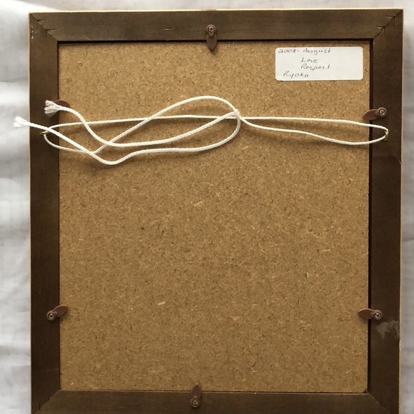 JAPANESE Calligraphy framed Pictures. Love Respect Sparkle Shine - Picture 4 of 5